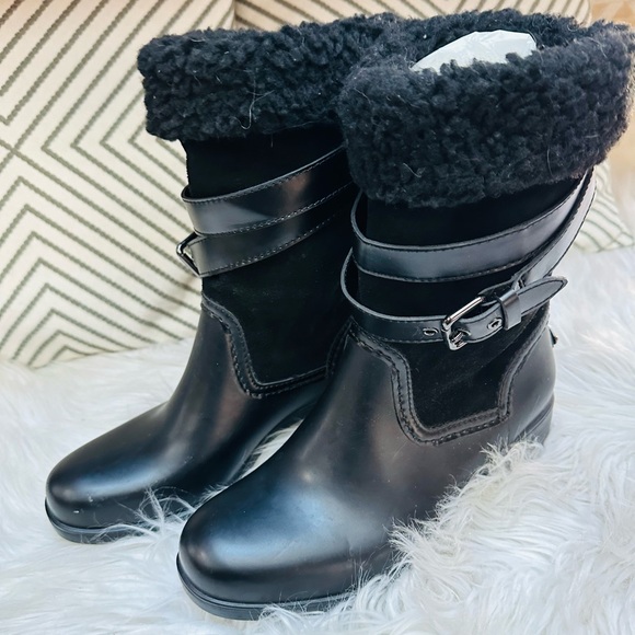 Coach Zena Black Snow & Rain Boot - Picture 6 of 12